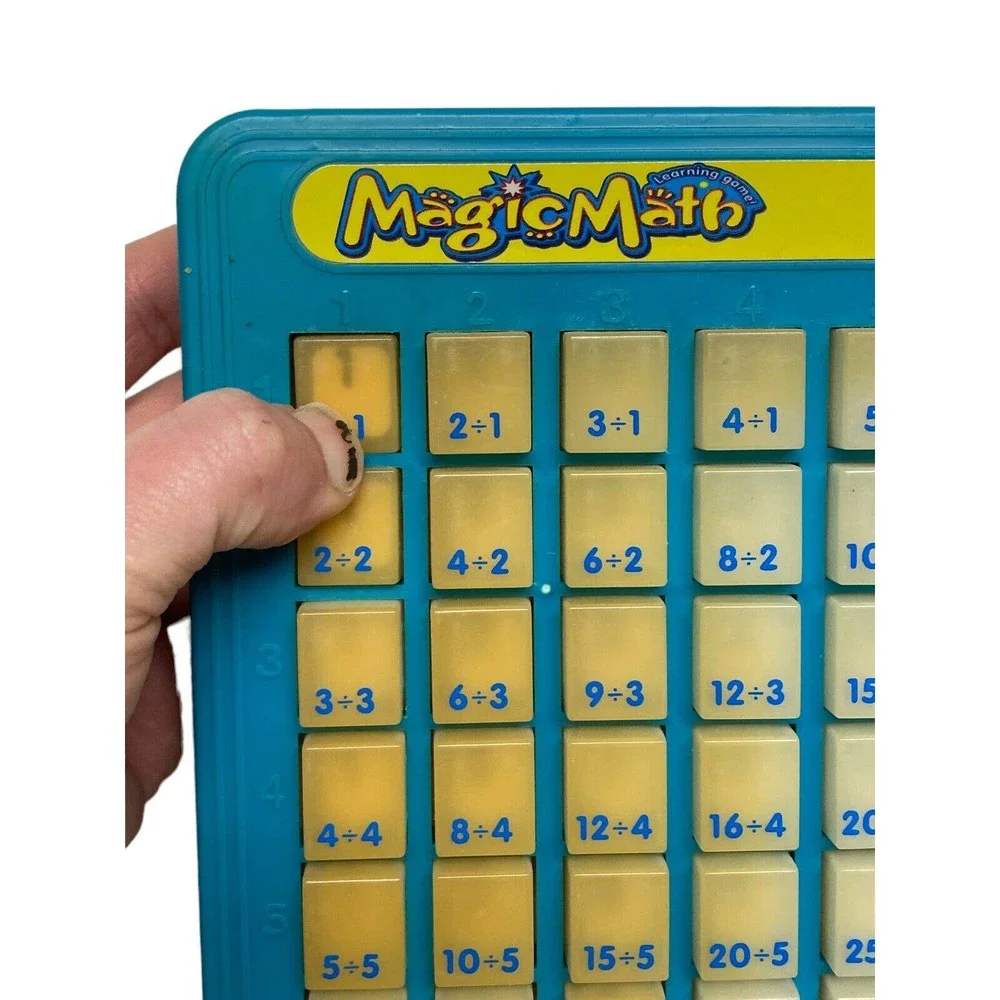 Vintage 1993 Lanyard Toys Magic Math Division Push Button Press Learn Education